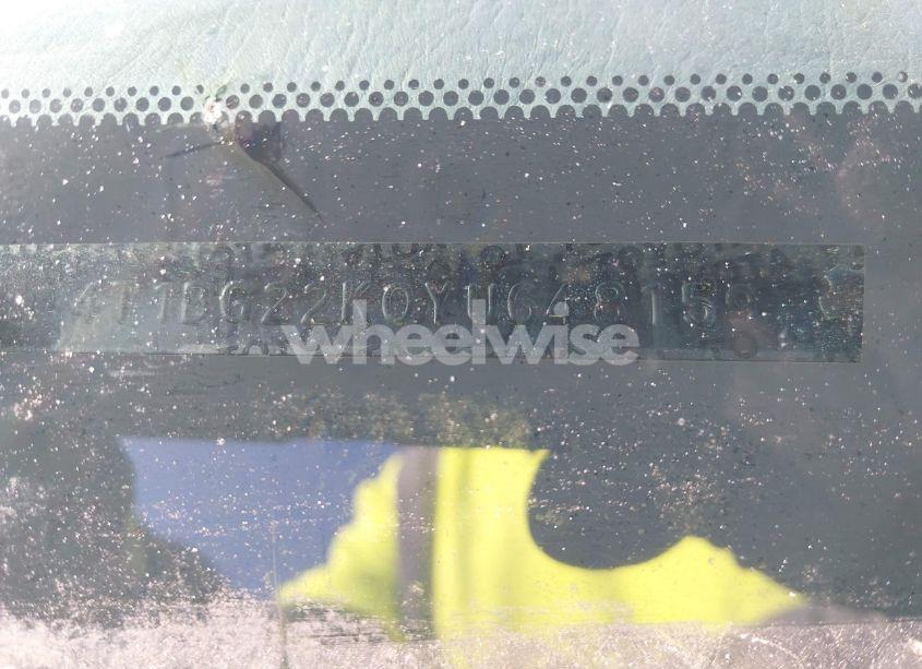 Photo 9 of 2000 Toyota Camry LE (VIN 4T1BG22K0YU648159)