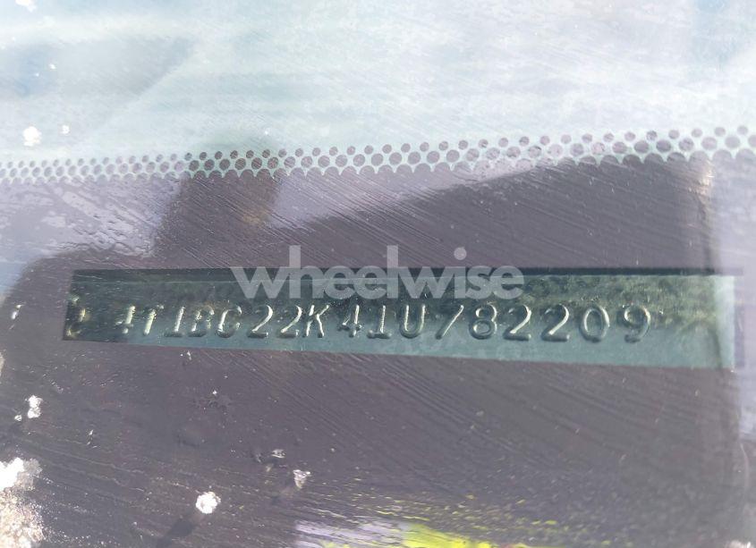 Photo 9 of 2001 Toyota Camry LE (VIN 4T1BG22K41U782209)