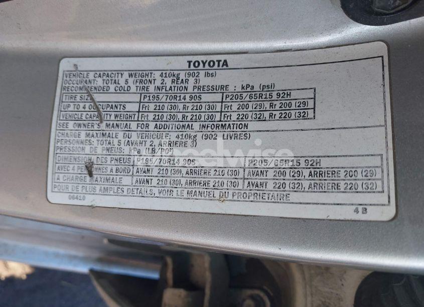 Photo 9 of 2001 Toyota Camry CE (VIN 4T1BG22K91U775739)