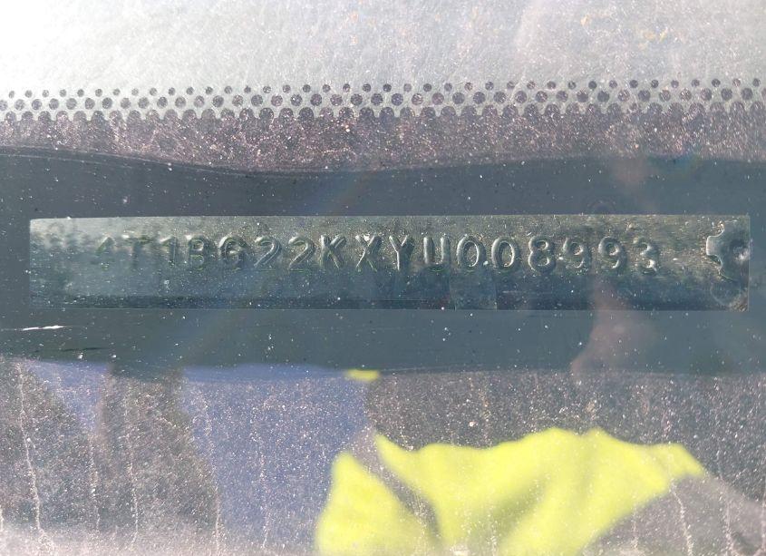 Photo 17 of 2000 Toyota Camry CE (VIN 4T1BG22KXYU008993)