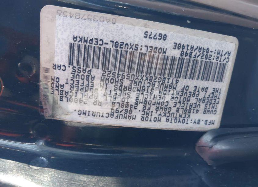 Photo 9 of 1999 Toyota Camry LE (VIN 4T1BG28KXXU594522)