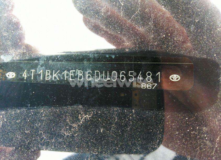 Photo 9 of 2013 Toyota Avalon LIMITED (VIN 4T1BK1EB6DU065481)