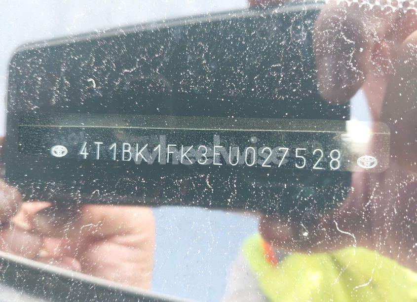 Photo 9 of 2014 Toyota Camry SE V6/XLE V6 (VIN 4T1BK1FK3EU027528)