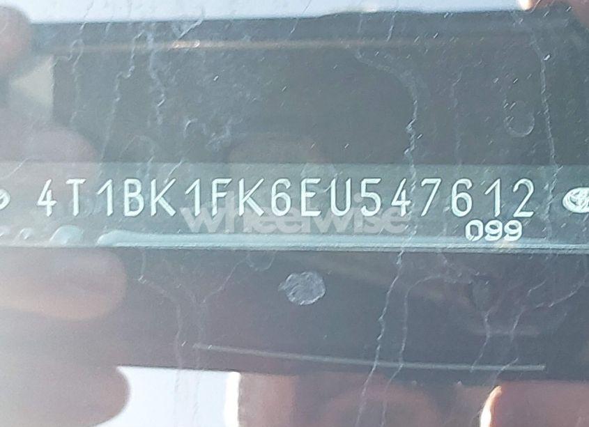 Photo 9 of 2014 Toyota Camry SE V6 (VIN 4T1BK1FK6EU547612)