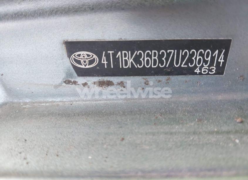 Photo 9 of 2007 Toyota Avalon LIMITED (VIN 4T1BK36B37U236914)