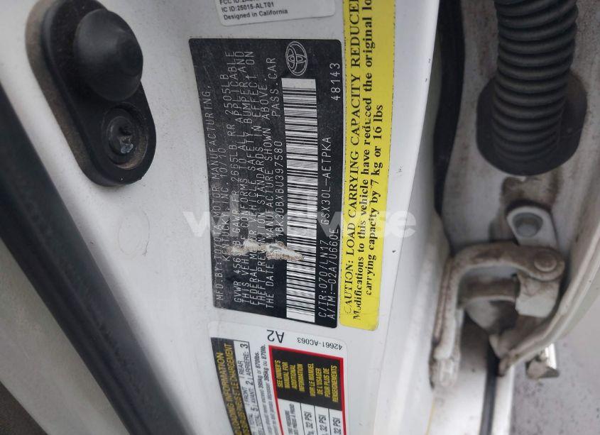 Photo 9 of 2011 Toyota Avalon LIMITED (VIN 4T1BK3DBXBU397580)