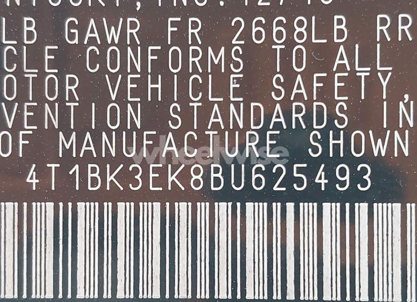 Photo 9 of 2011 Toyota Camry XLE V6 (VIN 4T1BK3EK8BU625493)