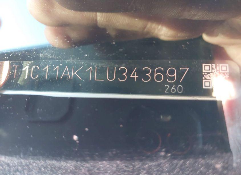 Photo 9 of 2020 Toyota Camry LE (VIN 4T1C11AK1LU343697)