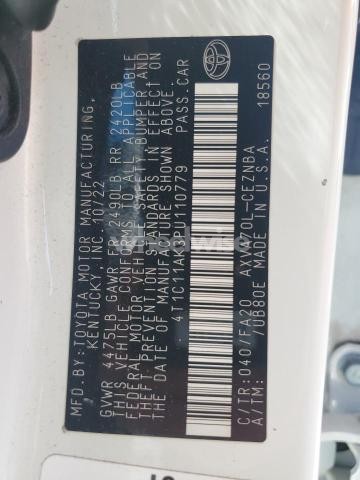 Photo 5 of 2023 TOYOTA CAMRY LE (VIN 4T1C11AK3PU110779)