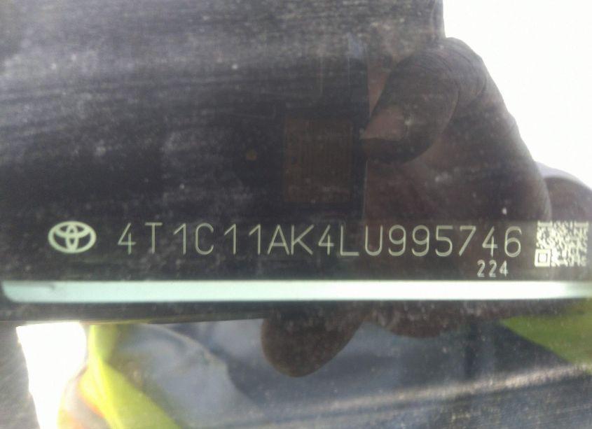 Photo 9 of 2020 Toyota Camry LE (VIN 4T1C11AK4LU995746)