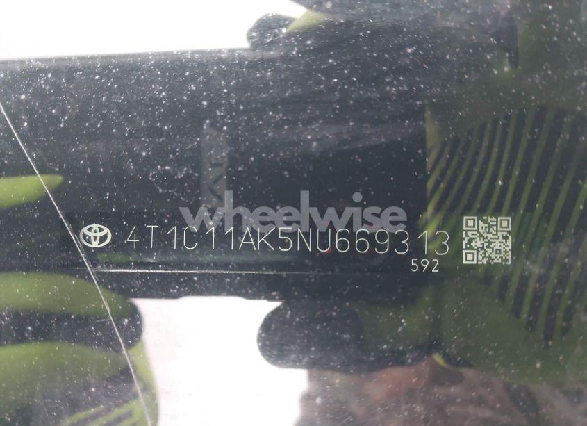 Photo 9 of 2022 Toyota Camry LE (VIN 4T1C11AK5NU669313)