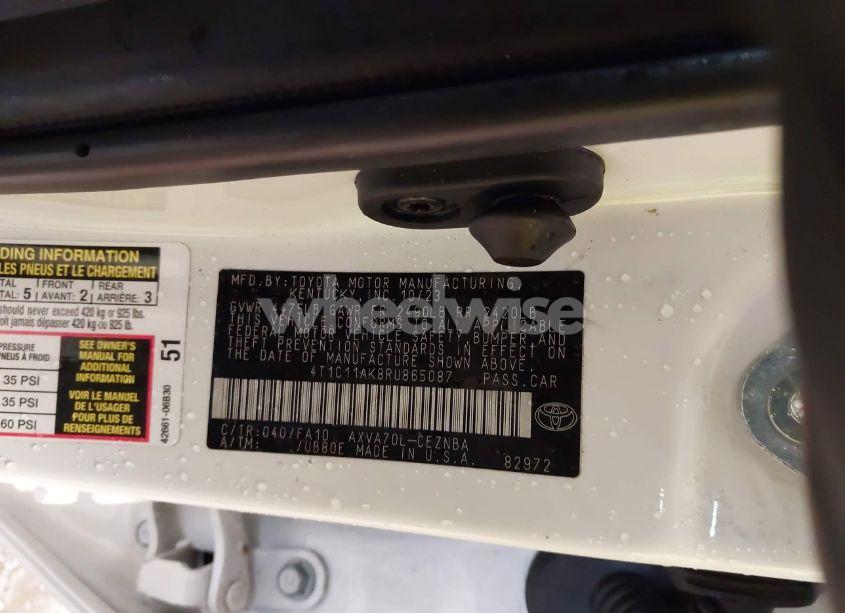 Photo 9 of 2024 Toyota Camry LE (VIN 4T1C11AK8RU865087)