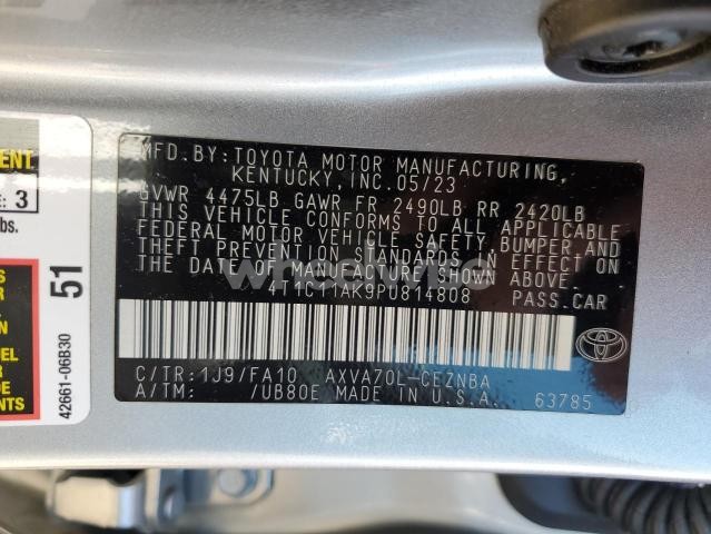Photo 7 of 2023 TOYOTA CAMRY LE (VIN 4T1C11AK9PU814808)