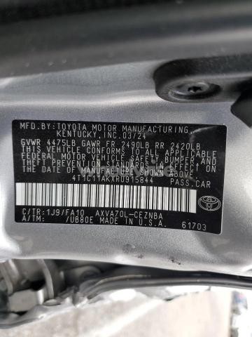 Photo 9 of 2024 TOYOTA CAMRY LE (VIN 4T1C11AKXRU915844)