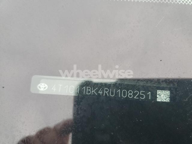 Photo 4 of 2024 TOYOTA CAMRY LE (VIN 4T1C11BK4RU108251)