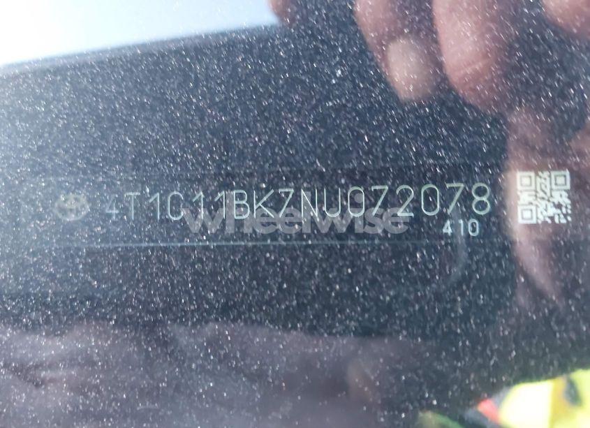 Photo 9 of 2022 Toyota Camry LE AWD (VIN 4T1C11BK7NU072078)