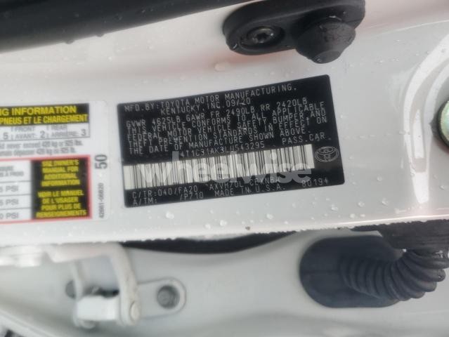 Photo 7 of 2020 TOYOTA CAMRY LE (VIN 4T1C31AK3LU543295)