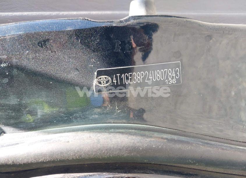 Photo 9 of 2004 Toyota Camry SOLARA SE (VIN 4T1CE38P24U807843)