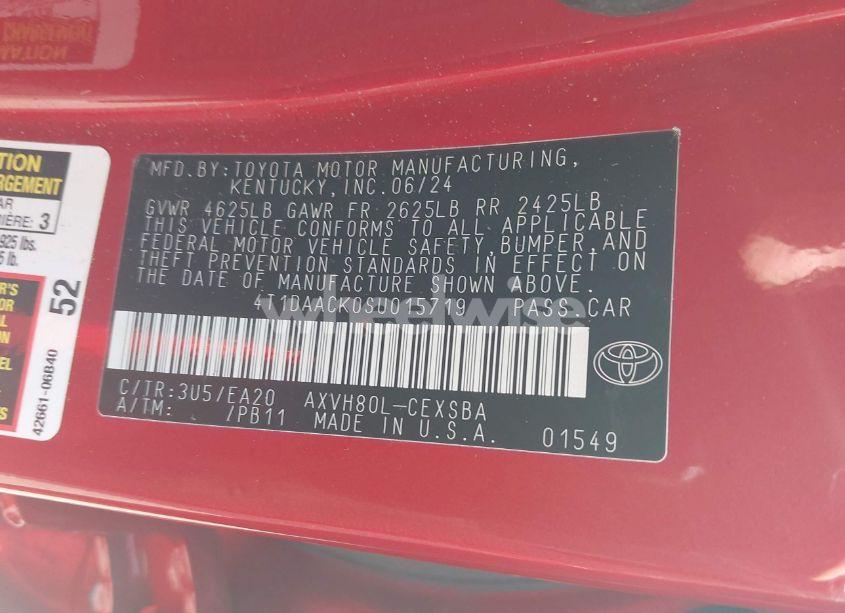 Photo 9 of 2025 Toyota Camry SE (VIN 4T1DAACK0SU015719)