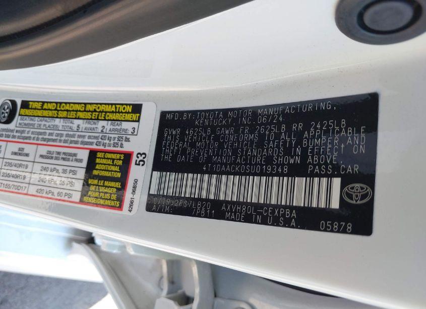 Photo 9 of 2025 Toyota Camry XSE (VIN 4T1DAACK0SU019348)