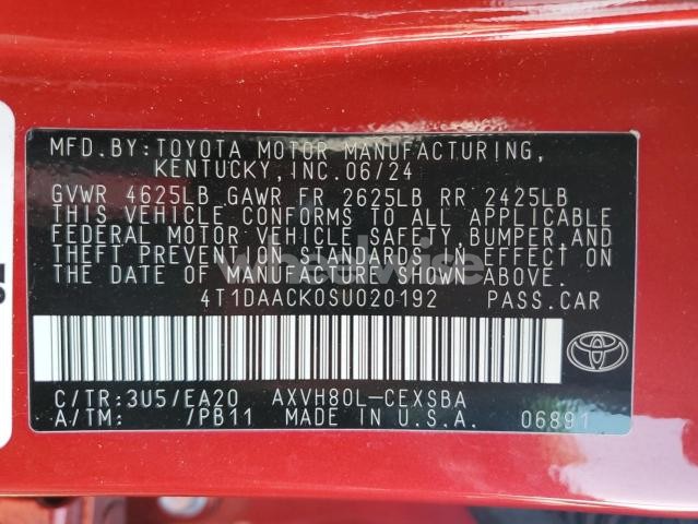 Photo 3 of 2025 TOYOTA CAMRY XSE (VIN 4T1DAACK0SU020192)