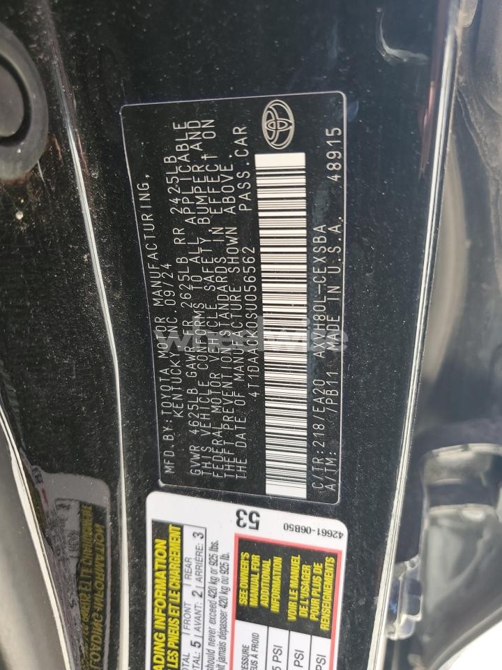 Photo 13 of 2025 TOYOTA CAMRY XSE (VIN 4T1DAACK0SU056562)