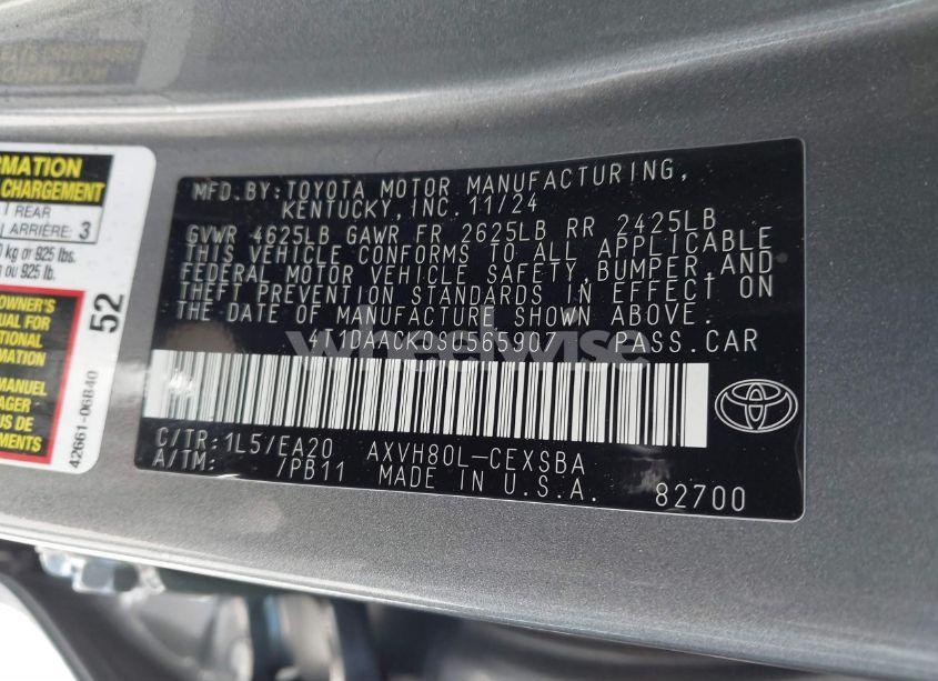 Photo 9 of 2025 Toyota Camry SE (VIN 4T1DAACK0SU565907)