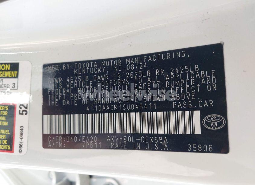 Photo 9 of 2025 Toyota Camry SE (VIN 4T1DAACK1SU045411)