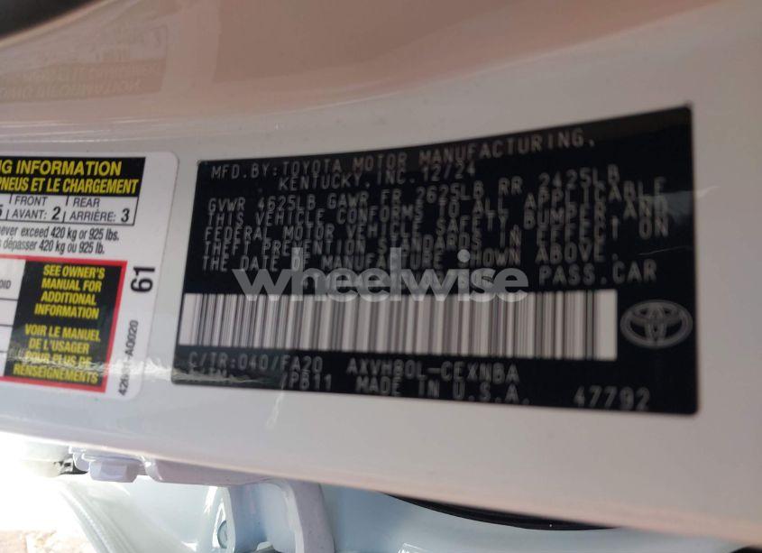 Photo 9 of 2025 Toyota Camry LE (VIN 4T1DAACK1SU097606)