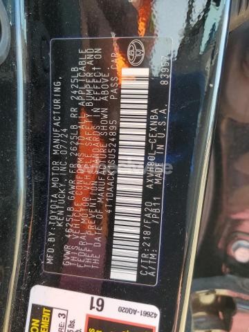 Photo 13 of 2025 TOYOTA CAMRY XSE (VIN 4T1DAACK1SU524895)