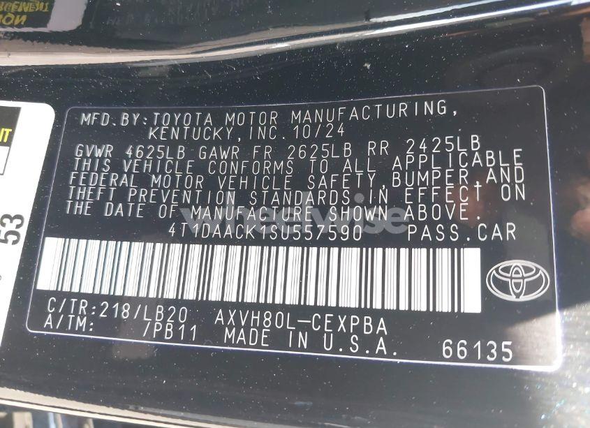 Photo 9 of 2025 Toyota Camry XSE (VIN 4T1DAACK1SU557590)