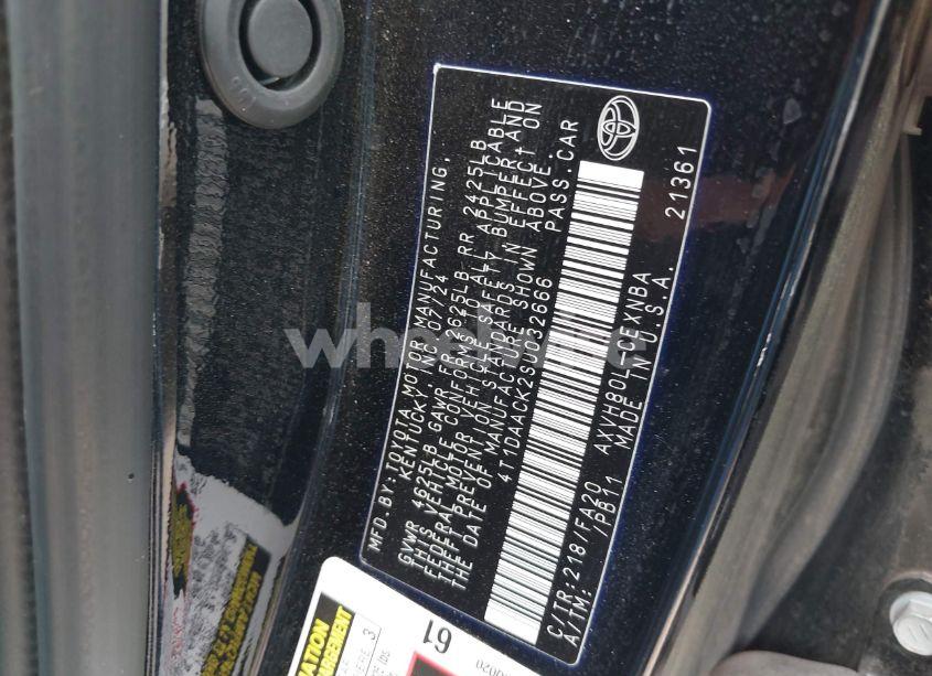 Photo 9 of 2025 Toyota Camry LE (VIN 4T1DAACK2SU032666)