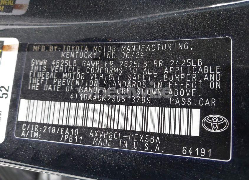 Photo 9 of 2025 Toyota Camry SE (VIN 4T1DAACK2SU513789)