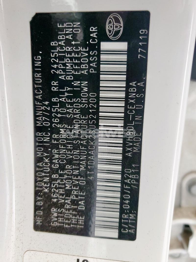 2025 TOYOTA CAMRY XSE N/A (VIN 4T1DAACK2SU521200) main photo