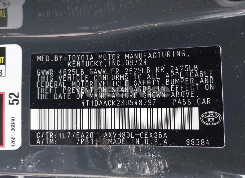 Photo 9 of 2025 Toyota Camry SE (VIN 4T1DAACK2SU548297)