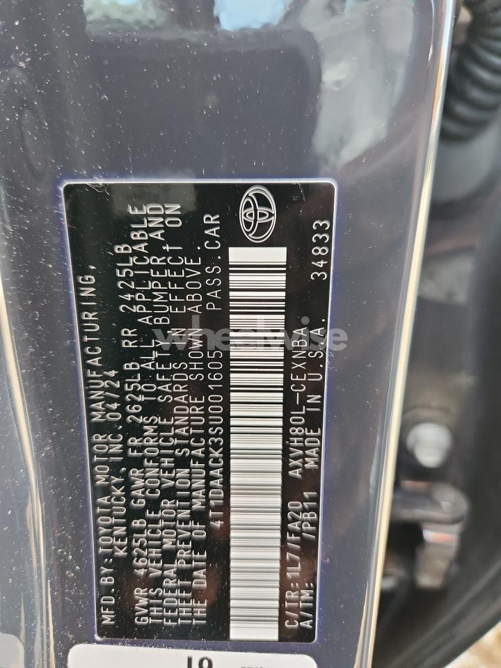 Photo 13 of 2025 TOYOTA CAMRY XSE (VIN 4T1DAACK3SU001605)