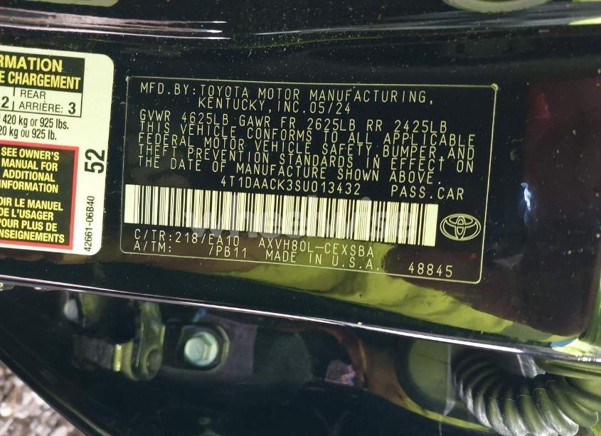 Photo 9 of 2025 Toyota Camry SE (VIN 4T1DAACK3SU013432)