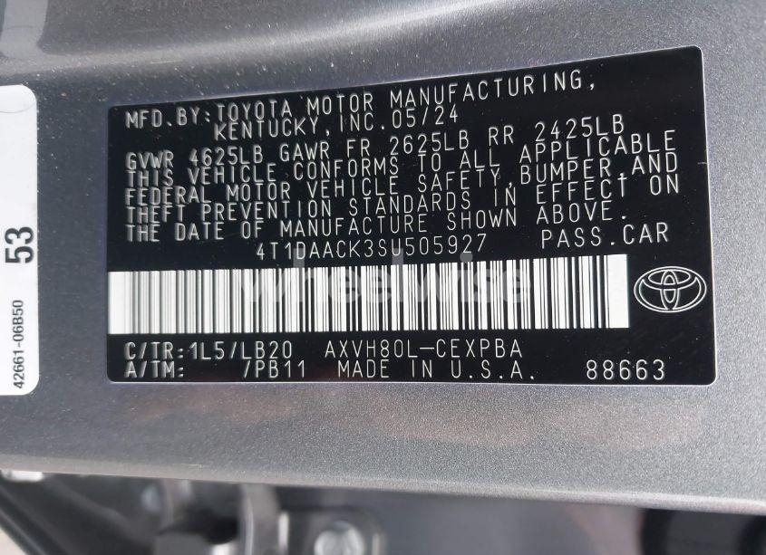 Photo 9 of 2025 Toyota Camry XSE (VIN 4T1DAACK3SU505927)
