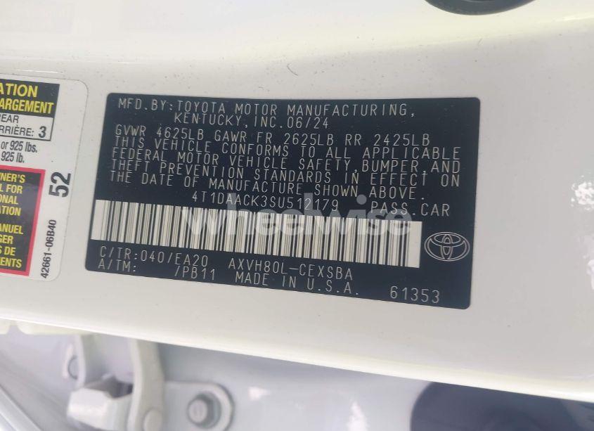 Photo 9 of 2025 Toyota Camry SE (VIN 4T1DAACK3SU512179)