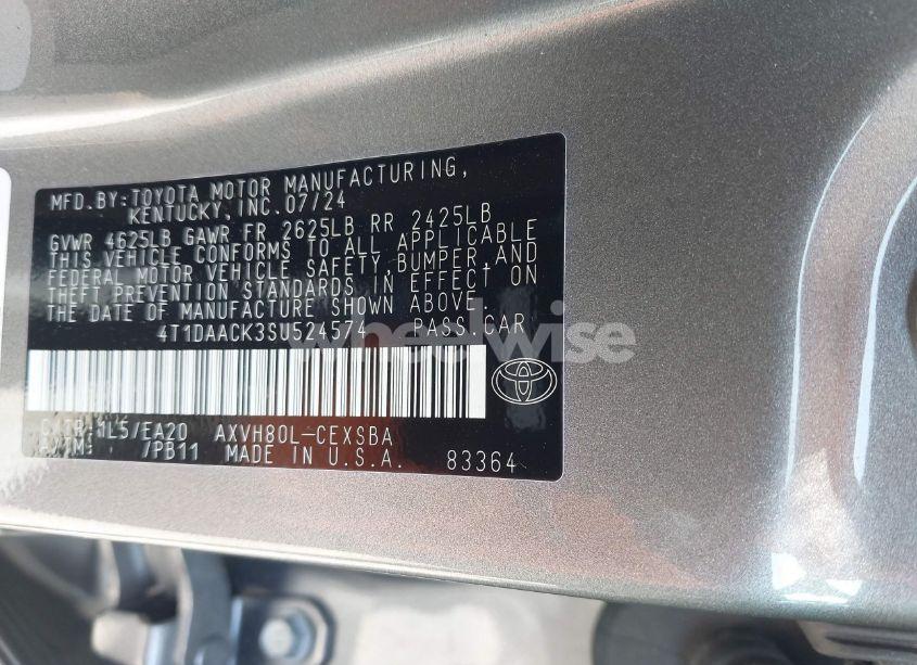 Photo 9 of 2025 Toyota Camry SE (VIN 4T1DAACK3SU524574)