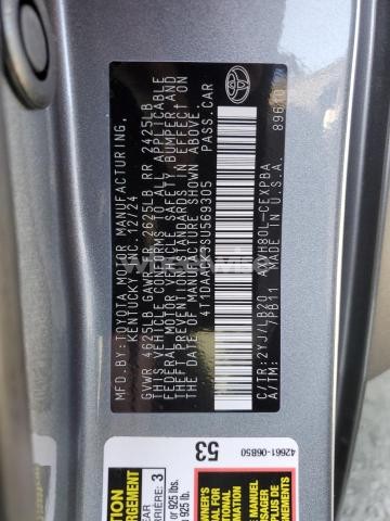 Photo 7 of 2025 TOYOTA CAMRY XSE (VIN 4T1DAACK3SU569305)