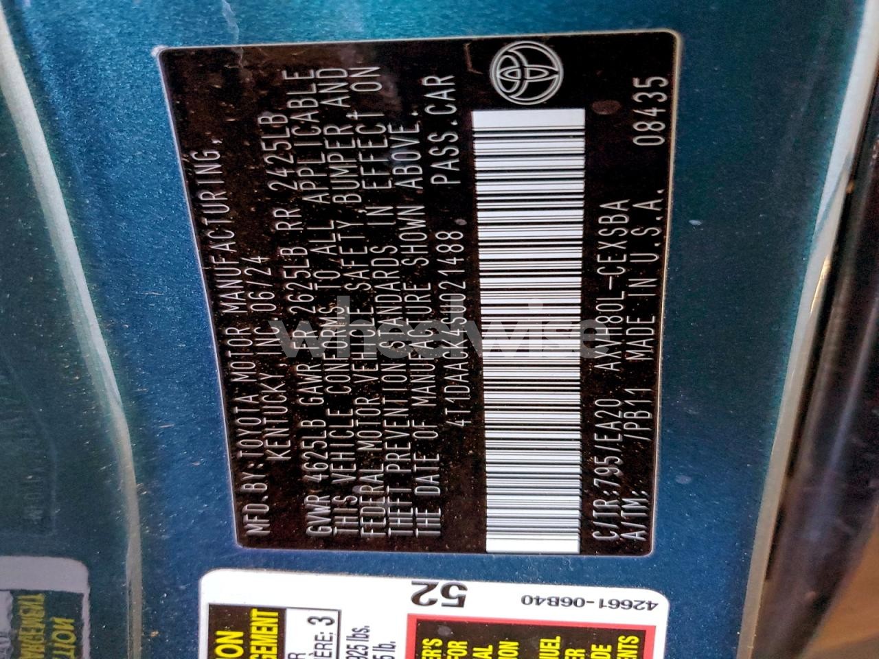 Photo 14 of 2025 TOYOTA CAMRY XSE (VIN 4T1DAACK4SU021488)