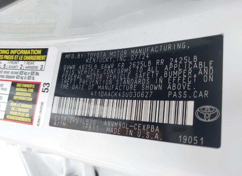 Photo 9 of 2025 Toyota Camry XSE (VIN 4T1DAACK4SU030627)