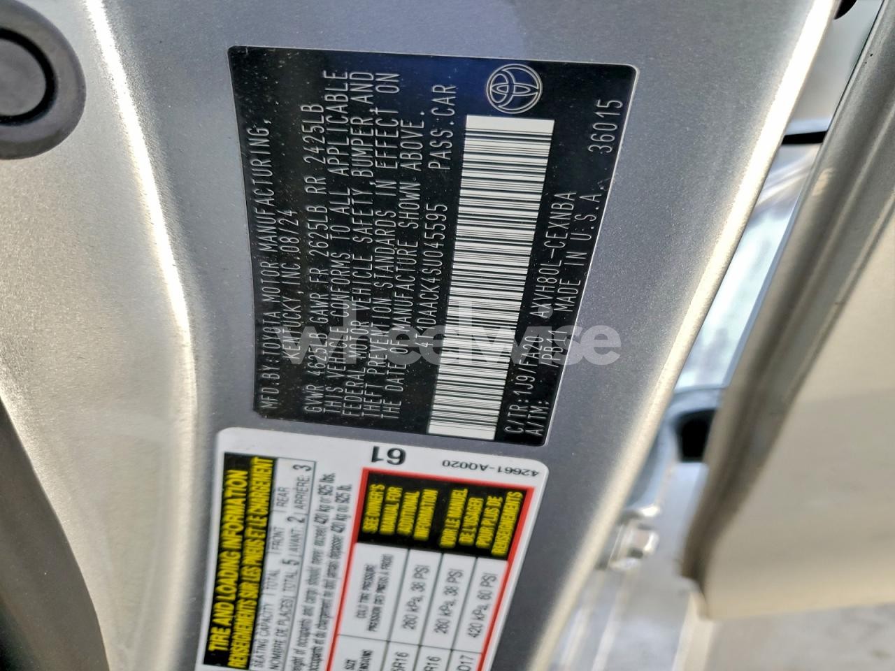 Photo 13 of 2025 TOYOTA CAMRY XSE (VIN 4T1DAACK4SU045595)