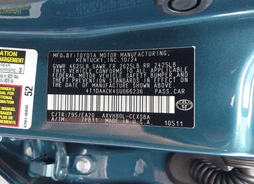 Photo 9 of 2025 Toyota Camry SE (VIN 4T1DAACK4SU066236)