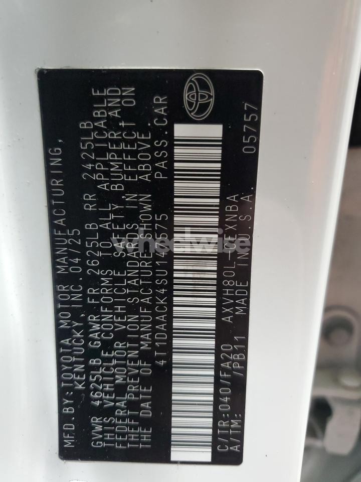 Photo 13 of 2025 TOYOTA CAMRY XSE (VIN 4T1DAACK4SU147575)