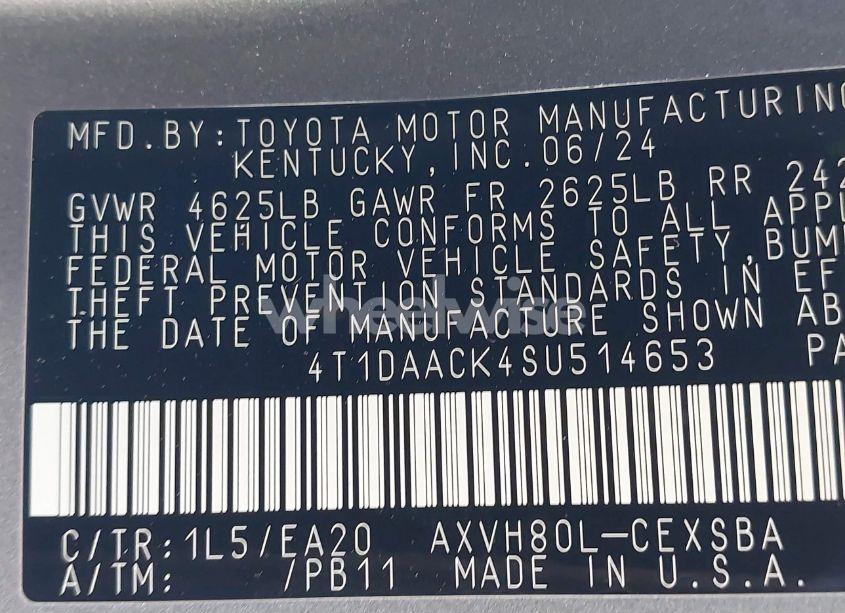 Photo 9 of 2025 Toyota Camry SE (VIN 4T1DAACK4SU514653)
