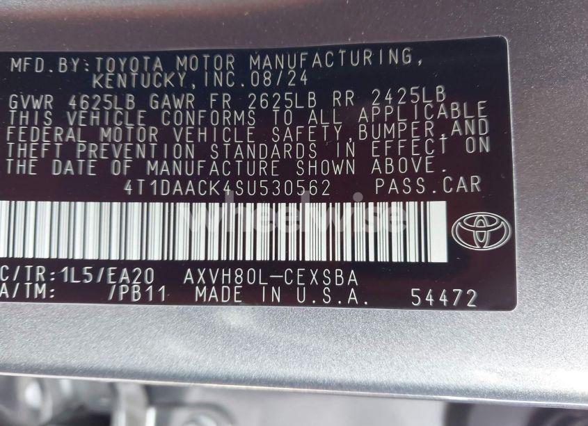 Photo 9 of 2025 Toyota Camry SE (VIN 4T1DAACK4SU530562)