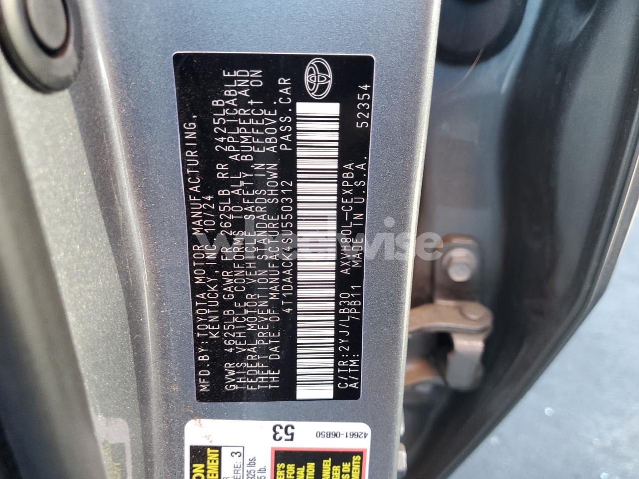 Photo 12 of 2025 TOYOTA CAMRY XSE (VIN 4T1DAACK4SU550312)