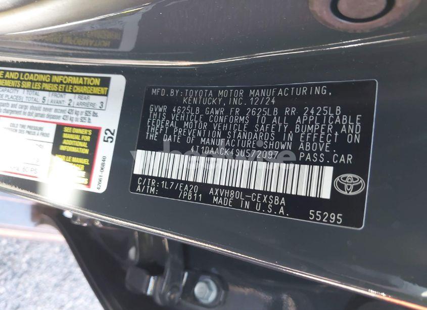 Photo 9 of 2025 Toyota Camry SE (VIN 4T1DAACK4SU572097)